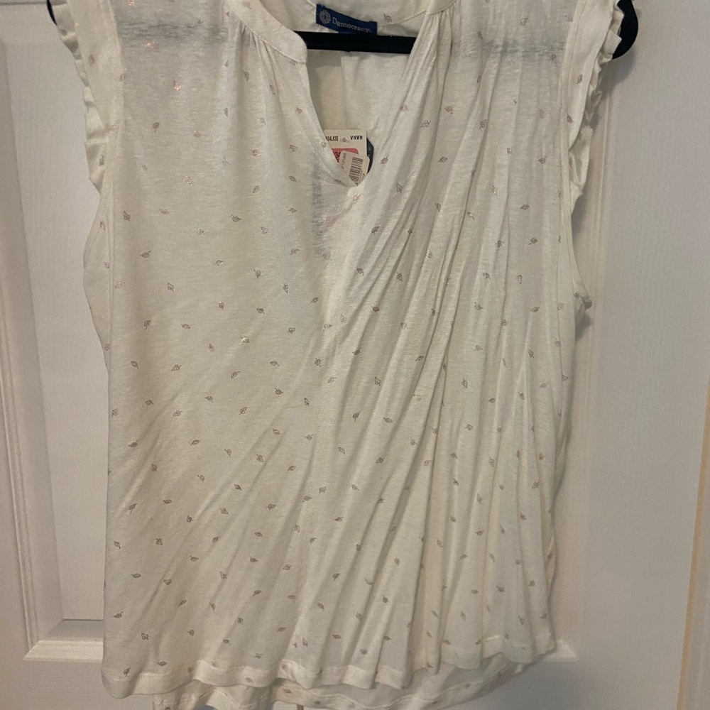 White Sleeveless Top